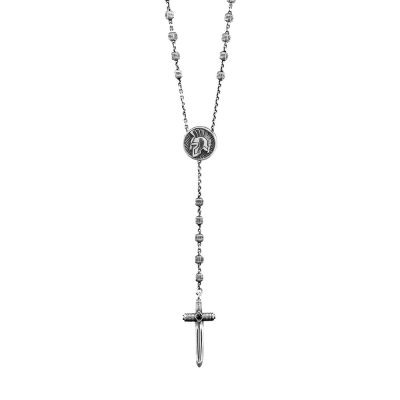 collana rosario gladiatore elmo uomo argento ellius