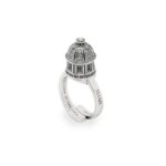 Anello Minimal Cupola Santuario Madonna di San Luca gioielli argento Ellius