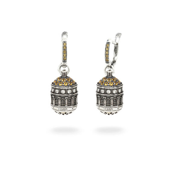 Earrings Dome Shrine Tindari Messina silver jewelry Ellius