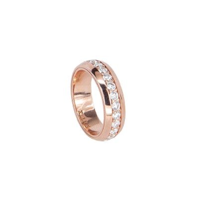 anello con pietre bianche rose solaris donna gioielli argento ellius