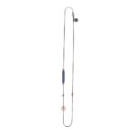 collana uomo 1 raggio rutenio pietre blu solaris gioielli argento ellius