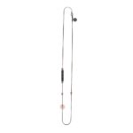 collana uomo 1 raggio rutenio pietre nere solaris gioielli argento ellius