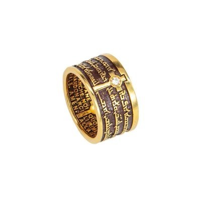 anello donna a fascia dorato pietra bianca era gioielli argento ellius