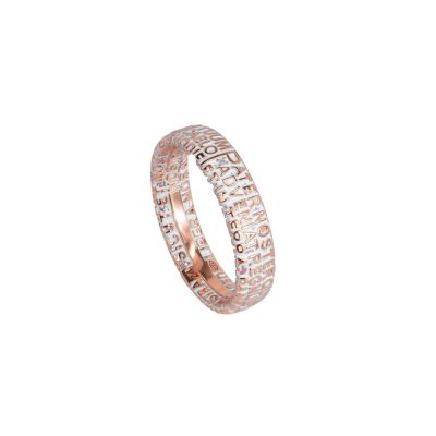 anello donna fede rose pietre bianche era gioielli argento ellius