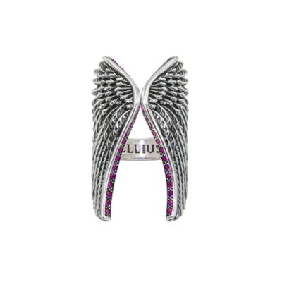 anello ali aquila con pietre donna argento gioielli ellius