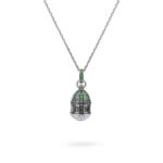 collana cupola minimal Madonna del rosario Pompei gioielli argento ellius