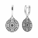 orecchini light rosone Milano donna gioielli argento ellius