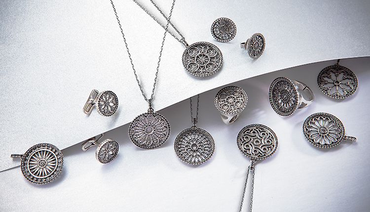 Rose Windows silver jewellery collection for women and men