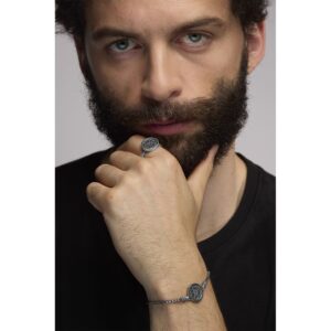 parure rosone firenze uomo indossato