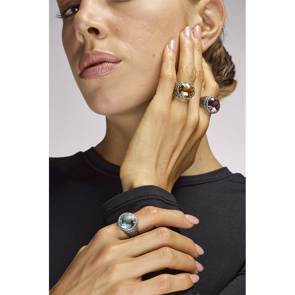 anelli gemma donna indossati