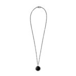 Collana Gemma argento pietra circolare uomo