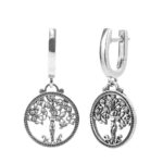 SOFIA MILANI Orecchini A Perno In Argento 925 Con Albero Della Vita - Placcati Oro, Regalo