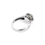 Agnes Seventeenth-century baroque yellow stone silver ring