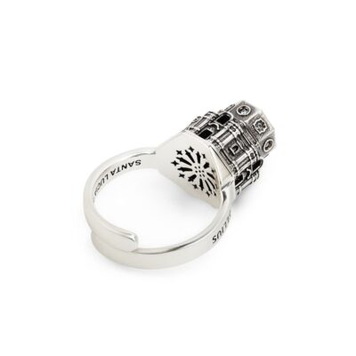 Dome ring Basilica Santuario Santa Lucia Syracuse in silver