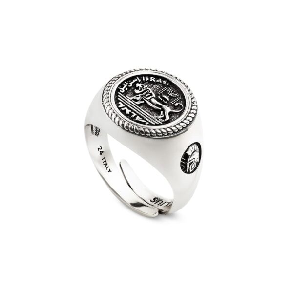 Israel Lion ring in silver