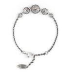 Bracciale Agnese Seicento pietre scalare donna barocco in argento retro
