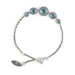 Bracciale Agnese Seicento pietre scalare donna celesti barocco in argento