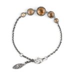Bracciale Agnese Seicento pietre scalare gialle donna barocco in argento
