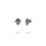 Seventeenth-century baroque women's silver earrings