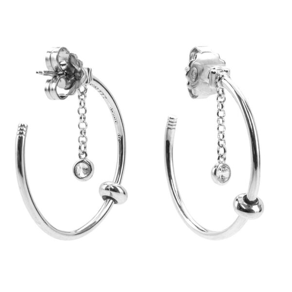 Silver Column Composable Earrings