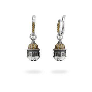 Kiev Cathedral of St Sophia dome earrings silver