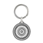 Portachiavi Rosone Todi pietra argento ellius
