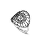 Rose window ring light todi silver woman ellius