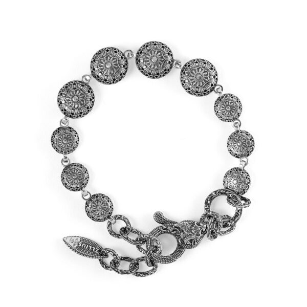 Agnese stones silver women bracelet