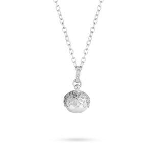 baroque basket necklace with natural pearl silver woman ellius