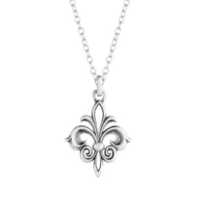 ellius silver women's lily necklace