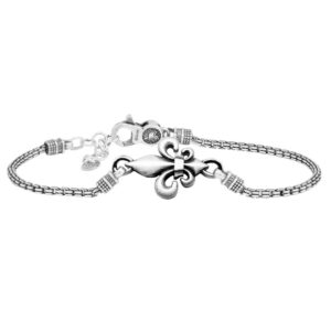 Bracciale Giglio Sagomato Argento Gioielli Ellius