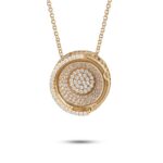 Colosseum Rome necklace with stones Gold-plated silver jewelry