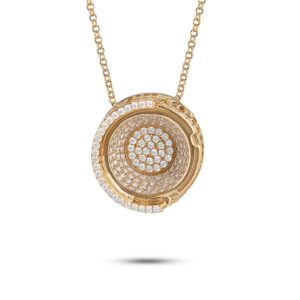 Collana Colosseo Roma con pietre Dorato argento gioielli