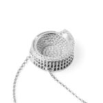 Colosseum Rome necklace with stones Rhodium silver jewelry