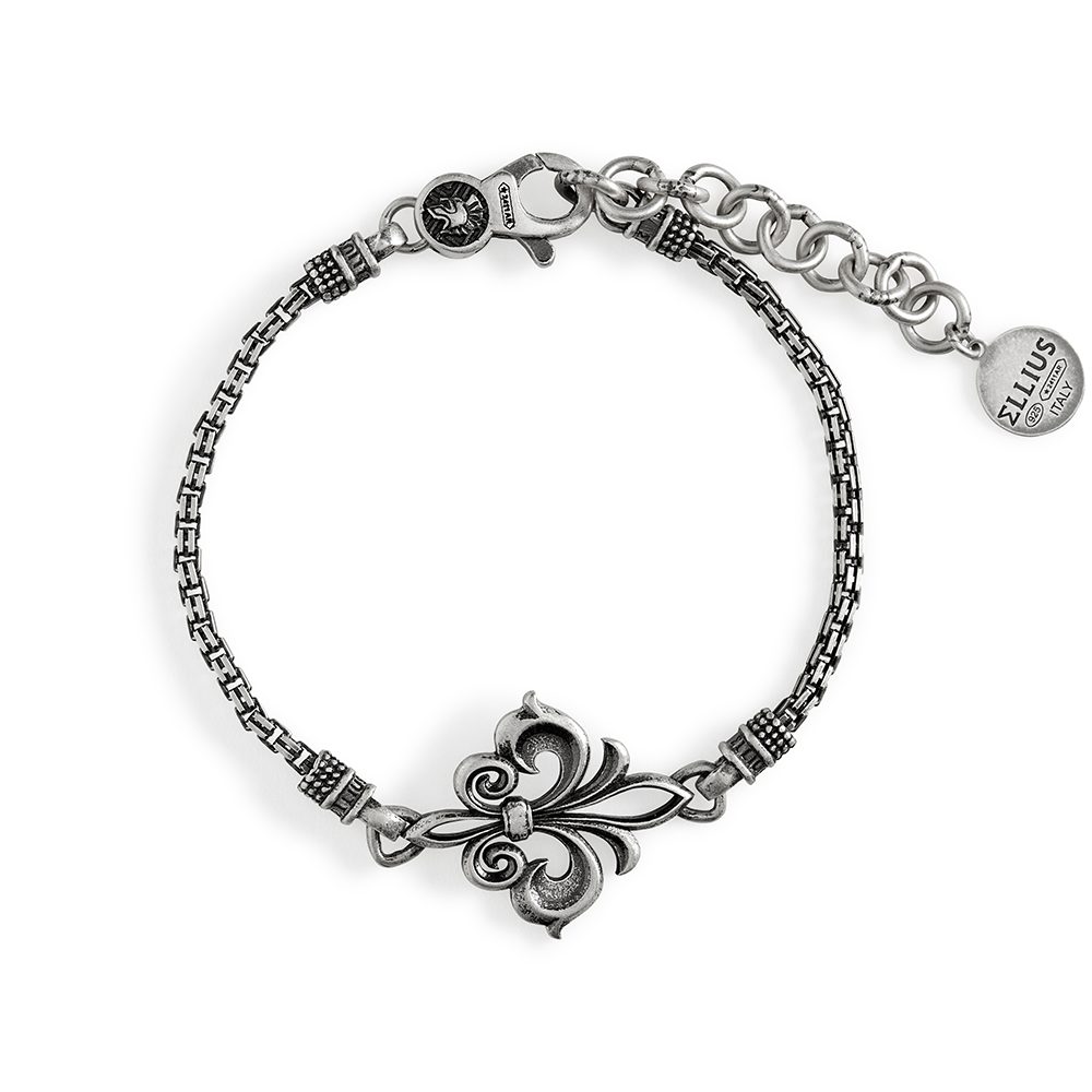 bracciale giglio sagomato donna gioielli argento ellius