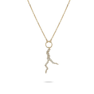 collana ramo del lago di como dorato con pietre bianche donna argento gioielli ellius