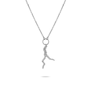 collana ramo del lago di como rodio con pietre bianche donna argento gioielli ellius