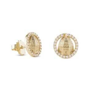 Orecchini Giubilo Cupola del Brunelleschi Firenze Dorati gioielli argento ellius