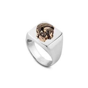 Anello Chevalier Elmo Romano Donna Gioielli Argento Ellius