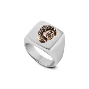 Anello Chevalier Virtus Michelangelo Donna Gioielli Argento Ellius