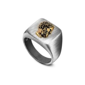 Anello Chevalier Zeus Uomo Gioielli Argento Ellius