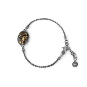 Bracciale Virtus Michelangelo Ovale Uomo Gioielli Argento Ellius