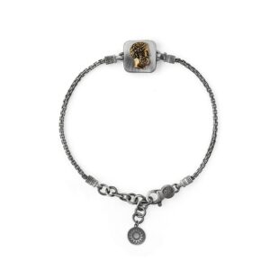 Bracciale Zeus Quadrato Uomo Gioielli Argento Ellius