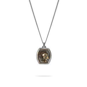 Collana Elmo Romano Uomo Gioielli Argento Ellius