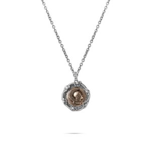 Collana Sigillo Light Elmo Romano Donna Argento Gioielli Ellius