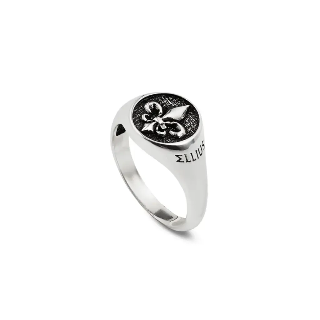 Anello da donna in argento con giglio